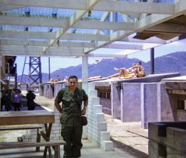 Special Forces men manning the perimeter at 5th SF HQ in Nha Trang. Ready to repulse the Commies.