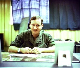 At my combat desk at HQ USARV